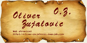 Oliver Zujalović vizit kartica
